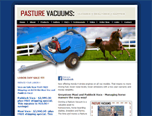 Tablet Screenshot of pasturevacuums.com